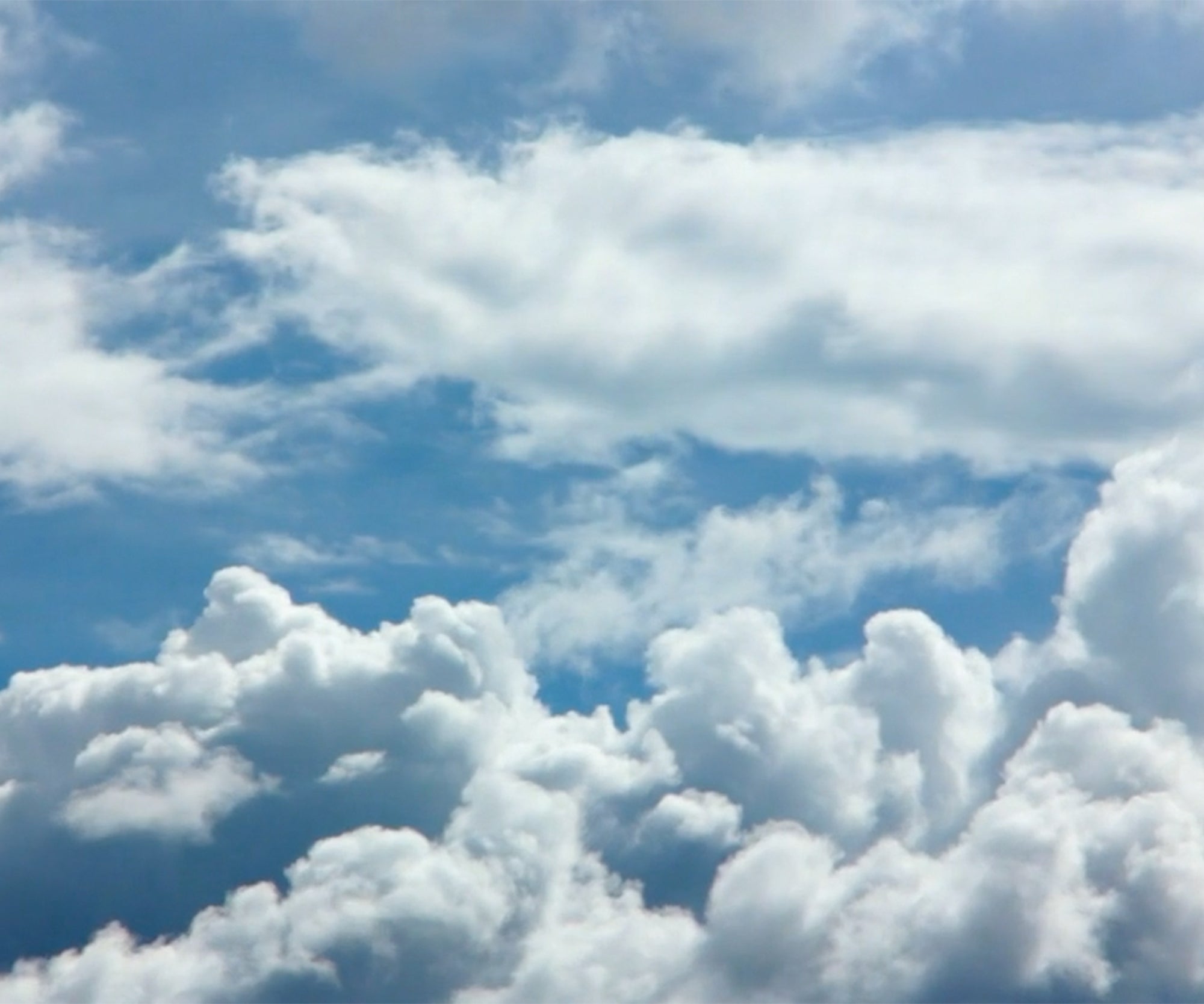 white clouds in blue sky