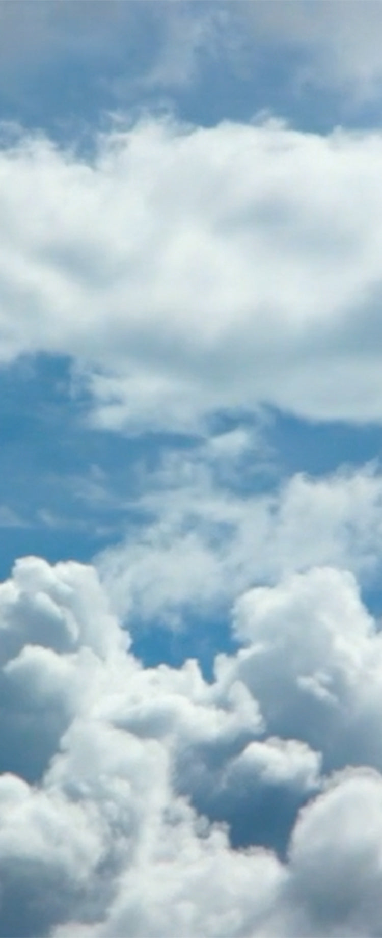 white clouds in blue sky