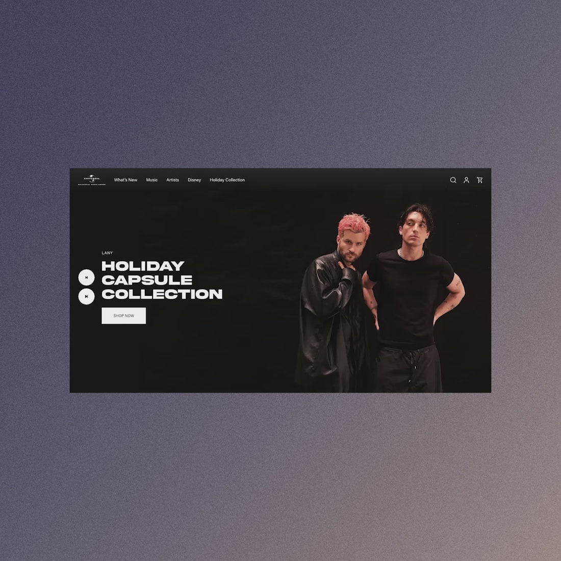 Video of UMG Homepage