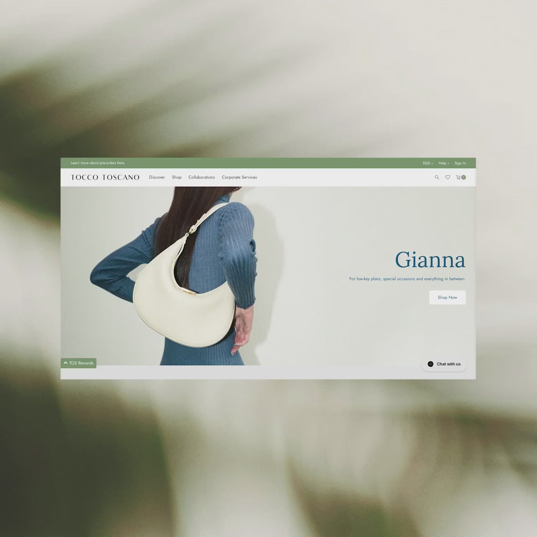 Video of Toscano homepage